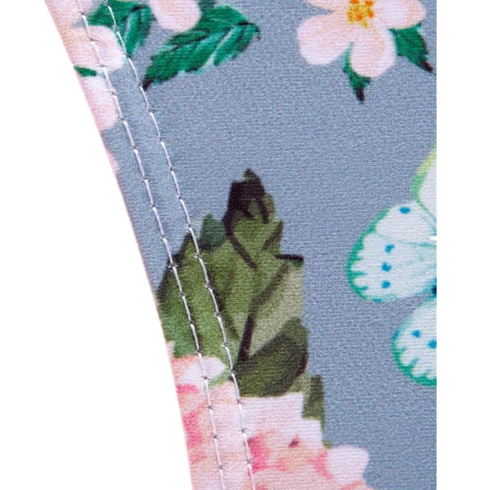 

2019 Bikini Sexy Little Fresh Swimsuit Xingcheng Bikini Floral Bikini Top Bikini Beach Wear Floral Retro Bikini