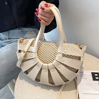 summer bag for beach 2021 designer handbags high quality leather crossbody bags for women sac bandouillere femme small straw bag