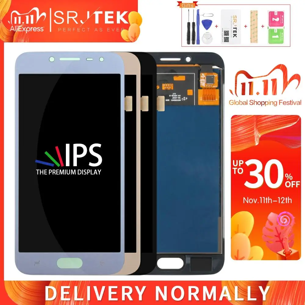 ЖК дисплей AMOLED/OLED/TFT для Samsung Galaxy J2 Pro 2018 J250 сенсорный дигитайзер сенсорное стекло в