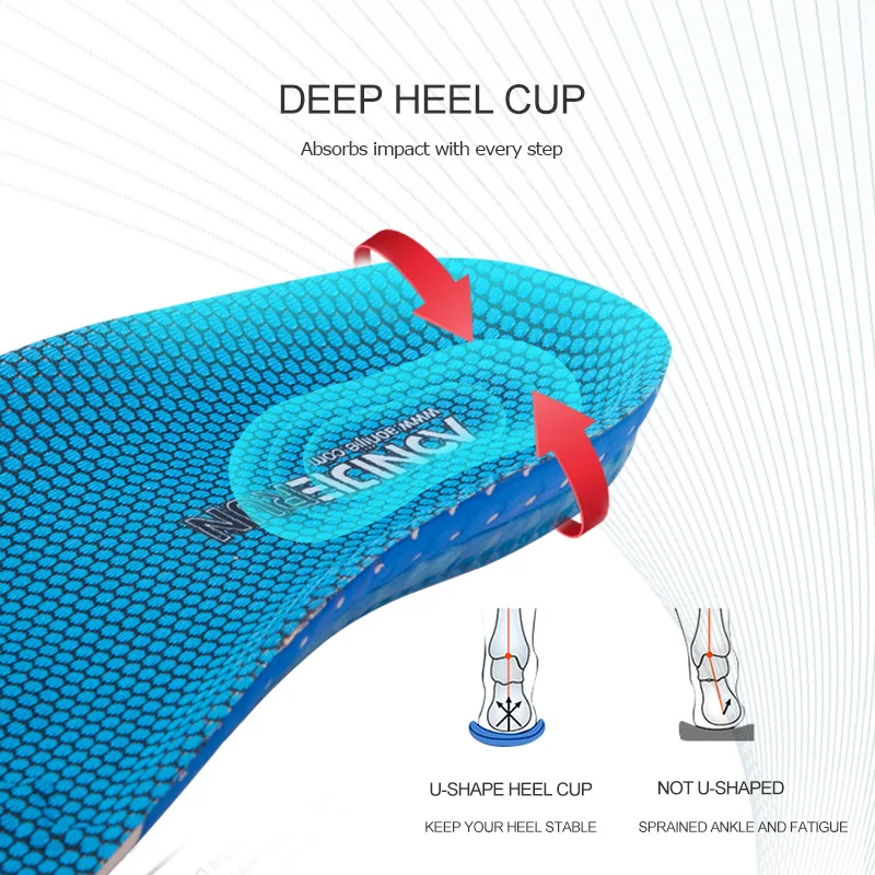 Полноразмерные стельки AONIJIE для бега атлетики подушка обуви и поддержка