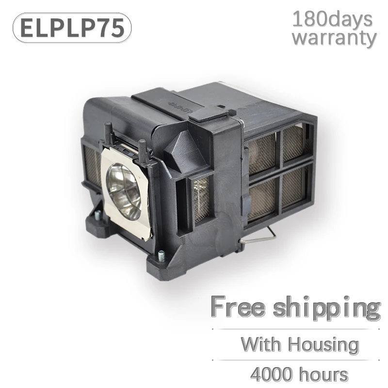 

Original Projector Lamp For ELPLP75 for EB-1940W EB-1945W EB-1950 EB-1955 EB-1960 EB-1965 H471B PowerLite 1940W With Housing