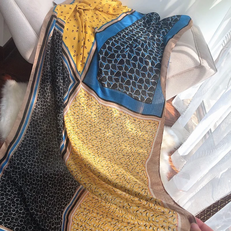 Женский шарф женские свитера 2018 зимний клетчатый в виде буйвола |