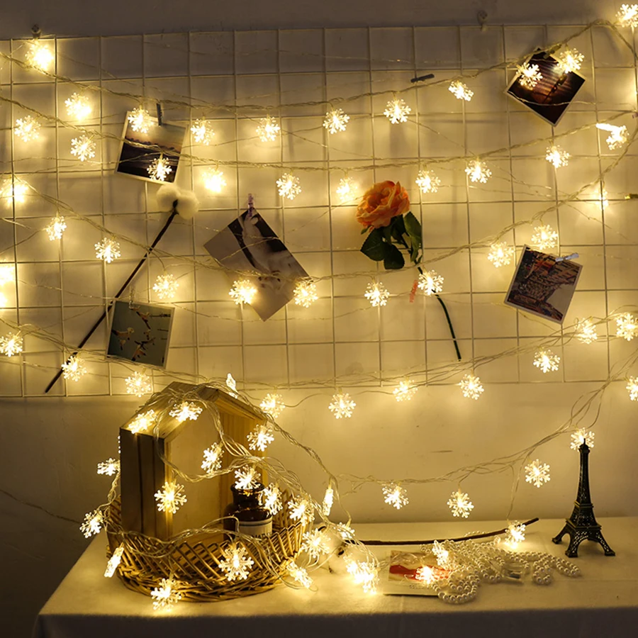 

20/40/80 LED Star Fairy Light Christmas Star Room Decor Aesthetic Twinkle Christmas Lights For Bedroom Wall Wedding Party