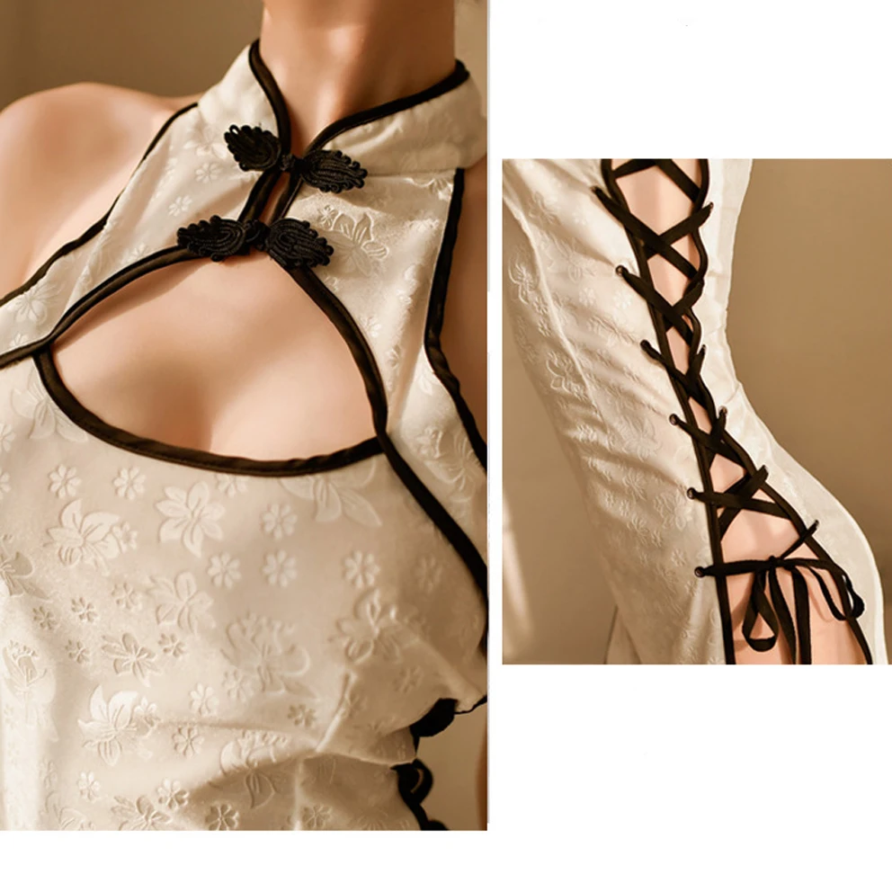 Женский костюм для косплея сексуальная Женская Клубная одежда черное платье