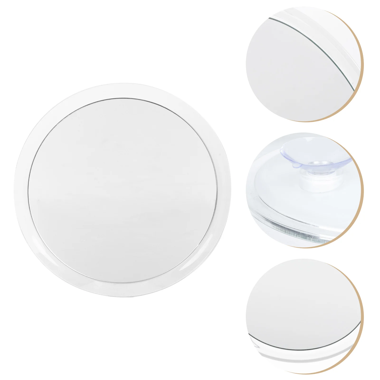 

1Pc Creative Wall Mirror Bathroom Magnifying Mirror Waterproof 15X Mirror White