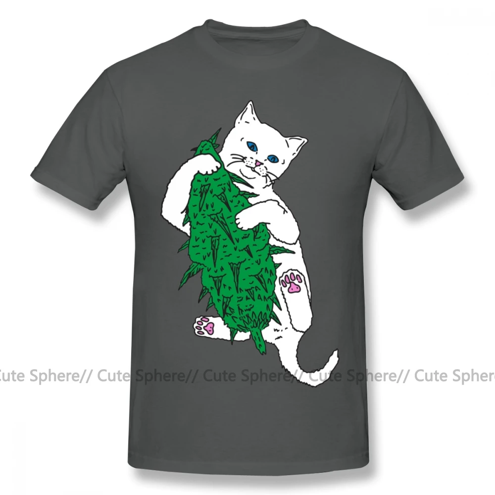 Lord Nermal, футболка, Vegan Cat, футболка, 100 хлопок, большие размеры, футболка, забавная, повседневная, с принтом, с коротким рукавом, Мужская футболка - Цвет: Dark Grey