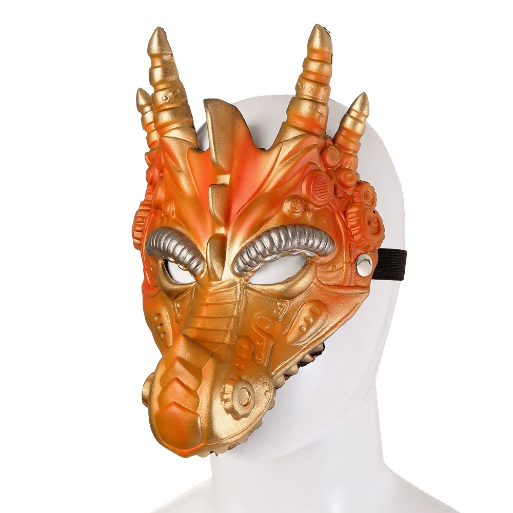 Карнавальный макияж на Хэллоуин маски дракона в стиле панк Рождественский