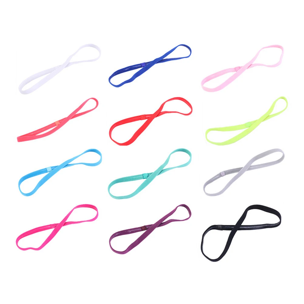 

5 шт., силиконовая Нескользящая повязка на голову для занятий спортом