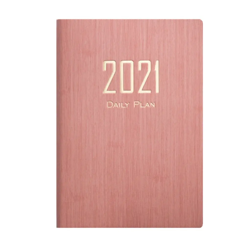 

A5 Schedule Book Lock Line Glue Binding Durable Practical Learning Office Full English Internal Pages Notebook