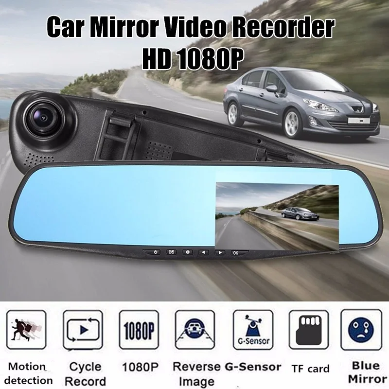 Car Video Recorder Mirror FULL HD Wifi Rear Cam 2.8 Inch Camera Registrator Rearview bluetooth Dvr USB | Автомобили и мотоциклы