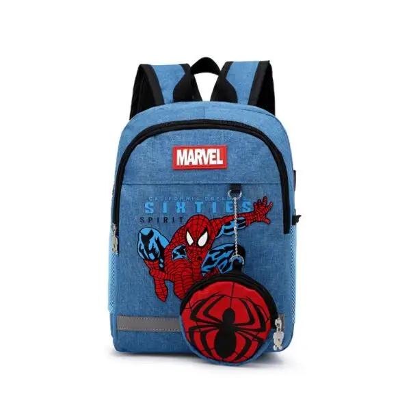 MARVEL Человек Паук школьная сумка рюкзак с рисунком Школьная для маленьких детей