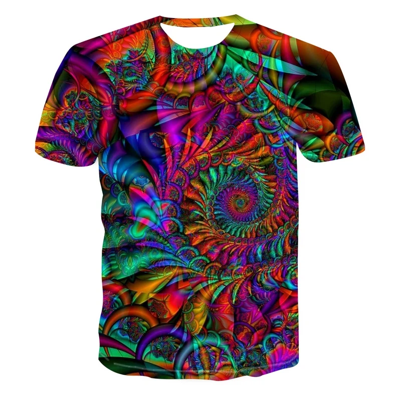 

Summer 2021 New 3D Printed T-shirt Strange Elf Print Men's T-shirt Print Casual Fashion Fun T-shirt Round Neck Short Sleeve