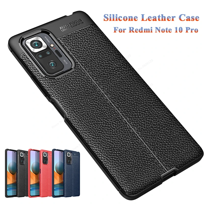 

For Xiaomi Redmi Note 10 Pro Case Leather Shockproof Amor Matte Cover For Redmi Note 10 Pro Case For Redmi Note10 Pro Max Fundas