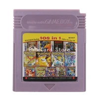 for nintendo gbc video game cartridge console card 108 in 1 compilation english language version