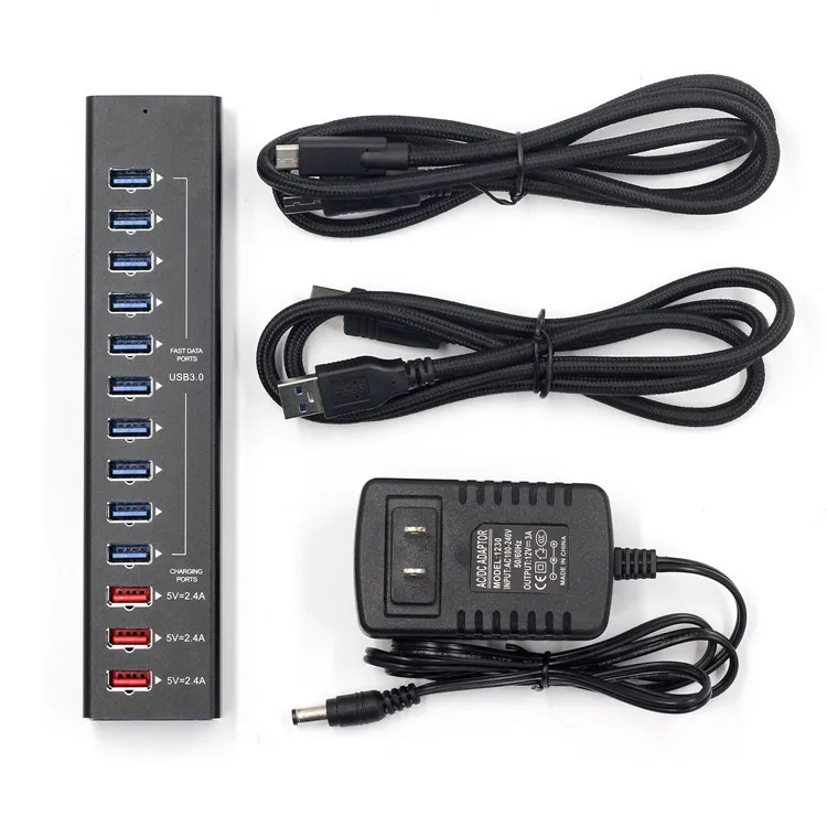 Usb-хаб зарядное устройство 3 0 USB C концентратор 13 портов высокоскоростной сплиттер