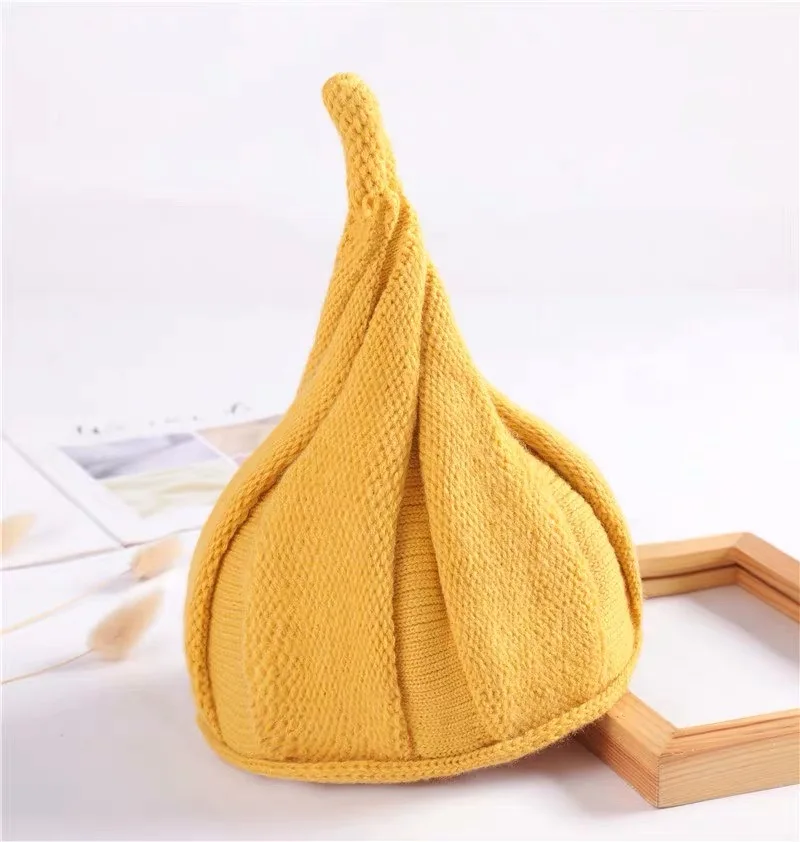 Детские шапки осень/зима детские милые для мальчиков и девочек возраст 1-4 вязаные