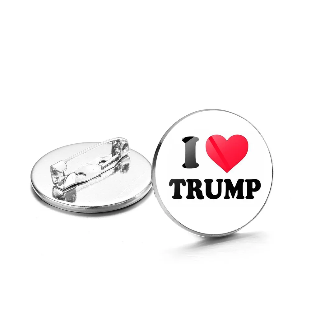 Американский президент 2020 брошь со стеклянным куполом Дональда Трампа Джордж