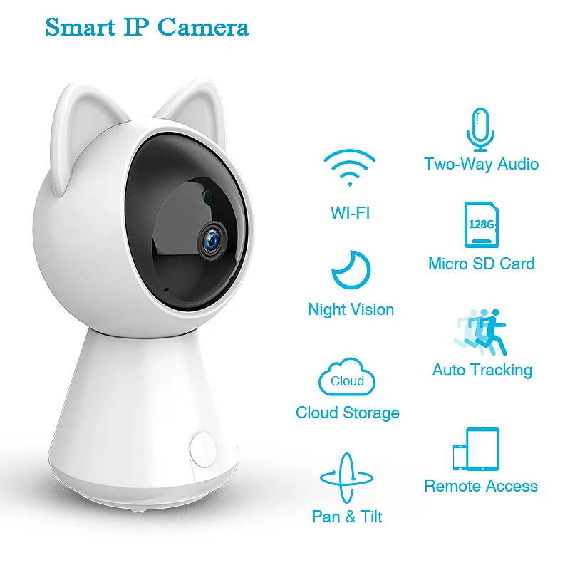 Беспроводная камера видеонаблюдения с Wi Fi домашняя ip датчиком движения YCC365