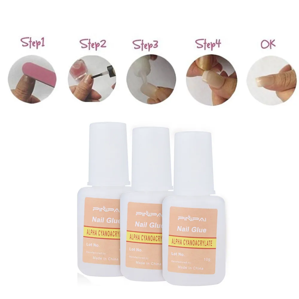 10 г клей для дизайна ногтей с кисточкой на сильном Клее Леди Девушки