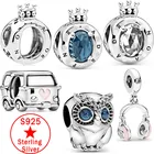 Ювелирные изделия, подвески серебряного цвета, божья коровка, Лев, Коала, Сова, подходят для оригинального браслета Pandora, ювелирные изделия, подвески, подарочные украшения Ch