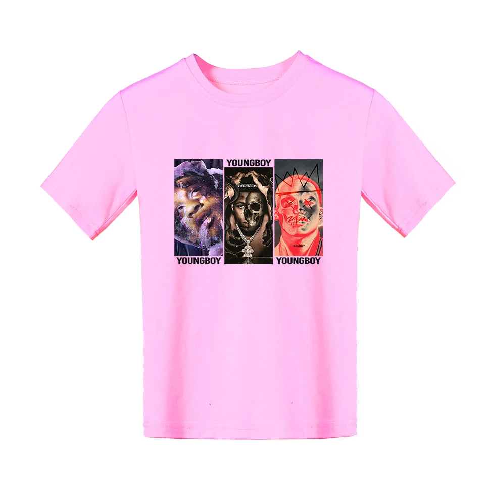 

YoungBoy Never Broke Again New Summer T-shirt Casual Unisex Tops Shirt Children's, Older Children's T-shirt