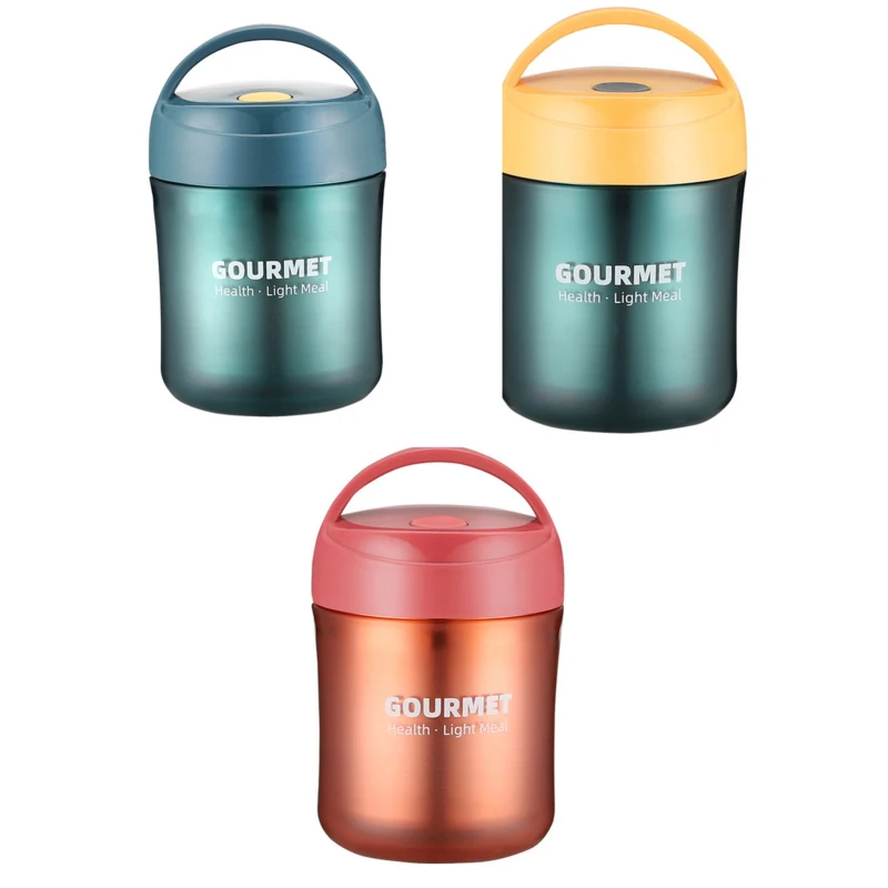 

304 Stainless Steel Insulated Soup Cup Hand-portable And Water-filled Breakfast Cup Office Worker's Oatmeal Cup Lunch Soup Pot