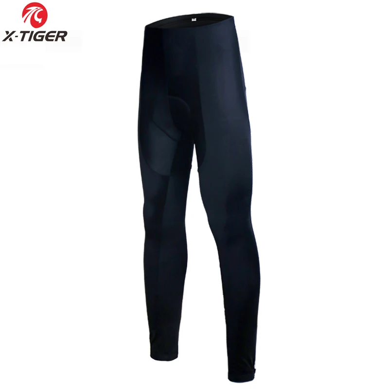 Женские полностью черные велосипедные брюки X Tiger профессиональные 3D Мягкие Coolmax