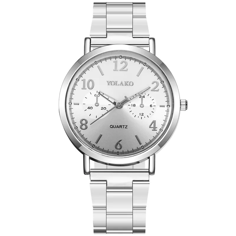 2020 распродажа новые женские часы из сплава и стали с большим циферблатом модные