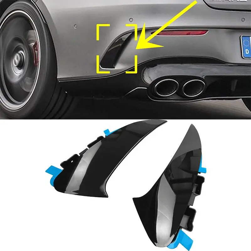 Глянцевая для Mercedes C118 CLA35 CLA45 CLA180 CLA200 CLA250 AMG кузова автомобиля заднего бампера