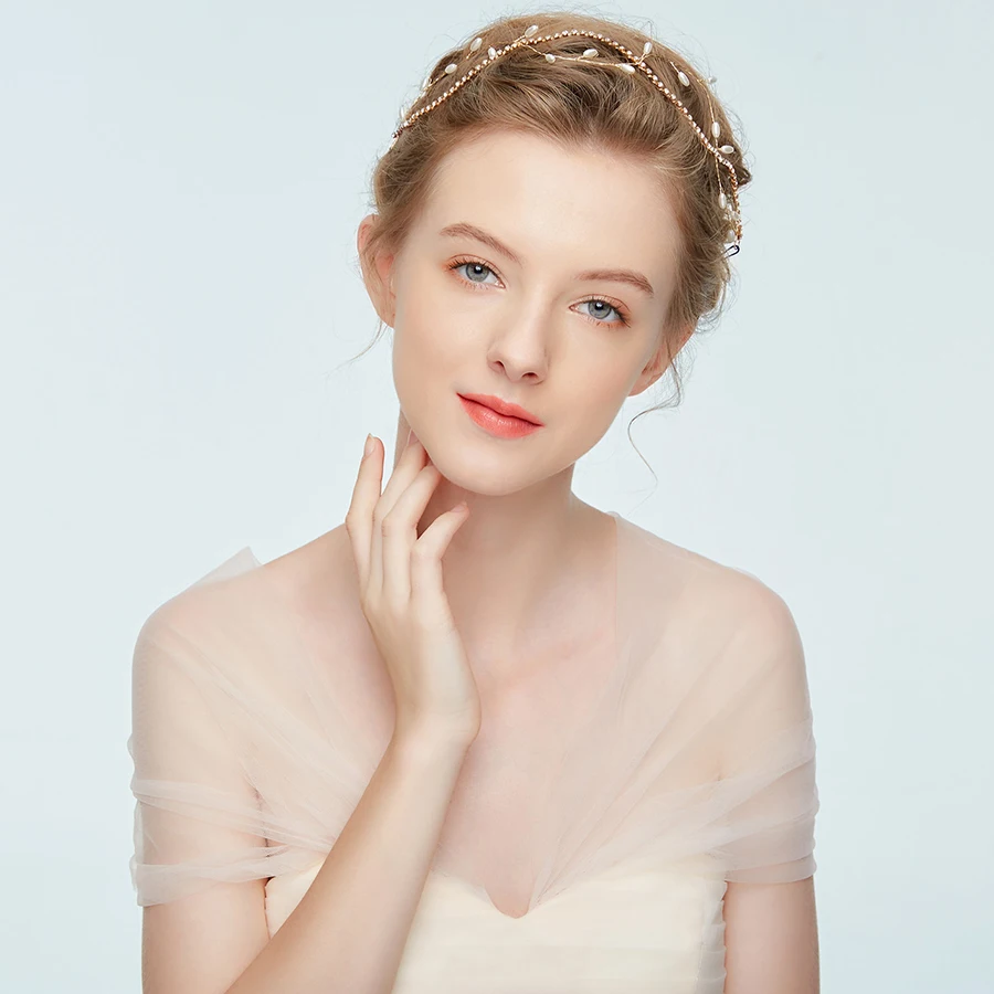 1 шт. новая тиара Свадебная украшение для волос ювелирные изделия позолоченные