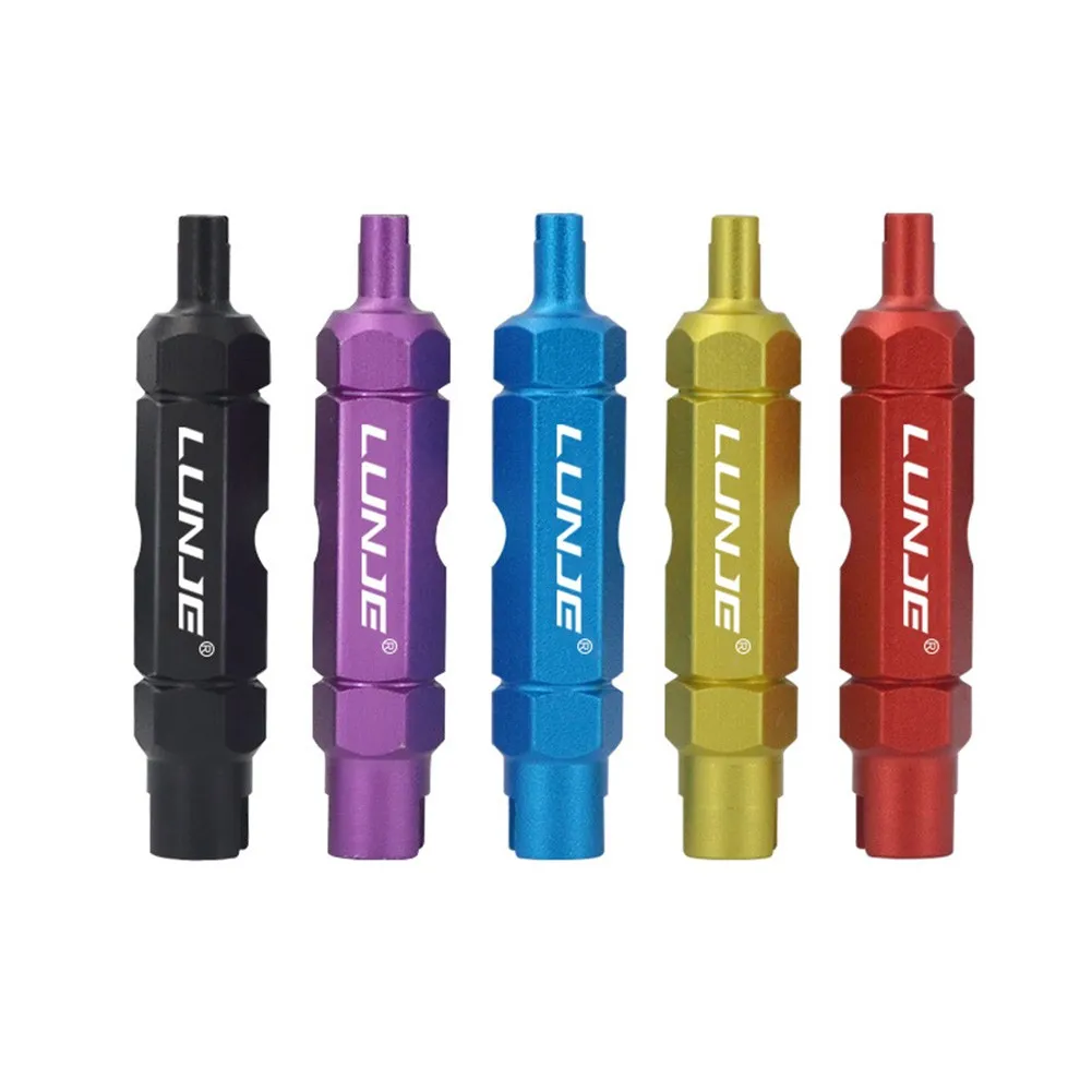 

Bicycle Valve Core Remover Tool MTB Road Bike Repair Wrench No Fading No Rust Aluminum Alloy For Presta Valve Cores Cycling Part