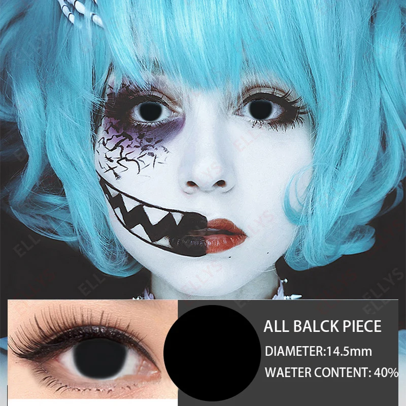 2020 полный черный Цвет косметический стеллаж для контактных линз Для мужчин Crazy