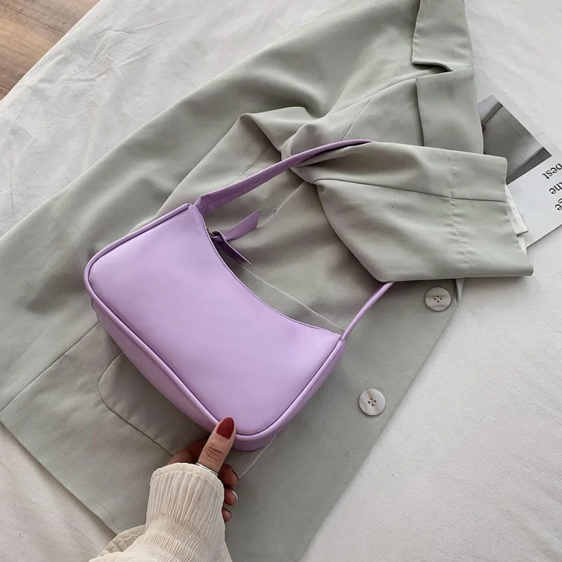 

Retro Shoulder Bag Vintage Handbag Hobos Bag for Women PU Leather Female Baguette Bag Subaxillary Mini Bolsa Bolsa Feminina 2021