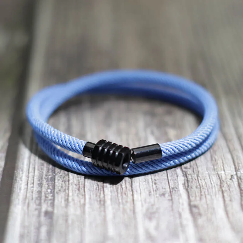 Уникальный двойной веревочный браслет для мужчин и женщин магнитный влюбленных
