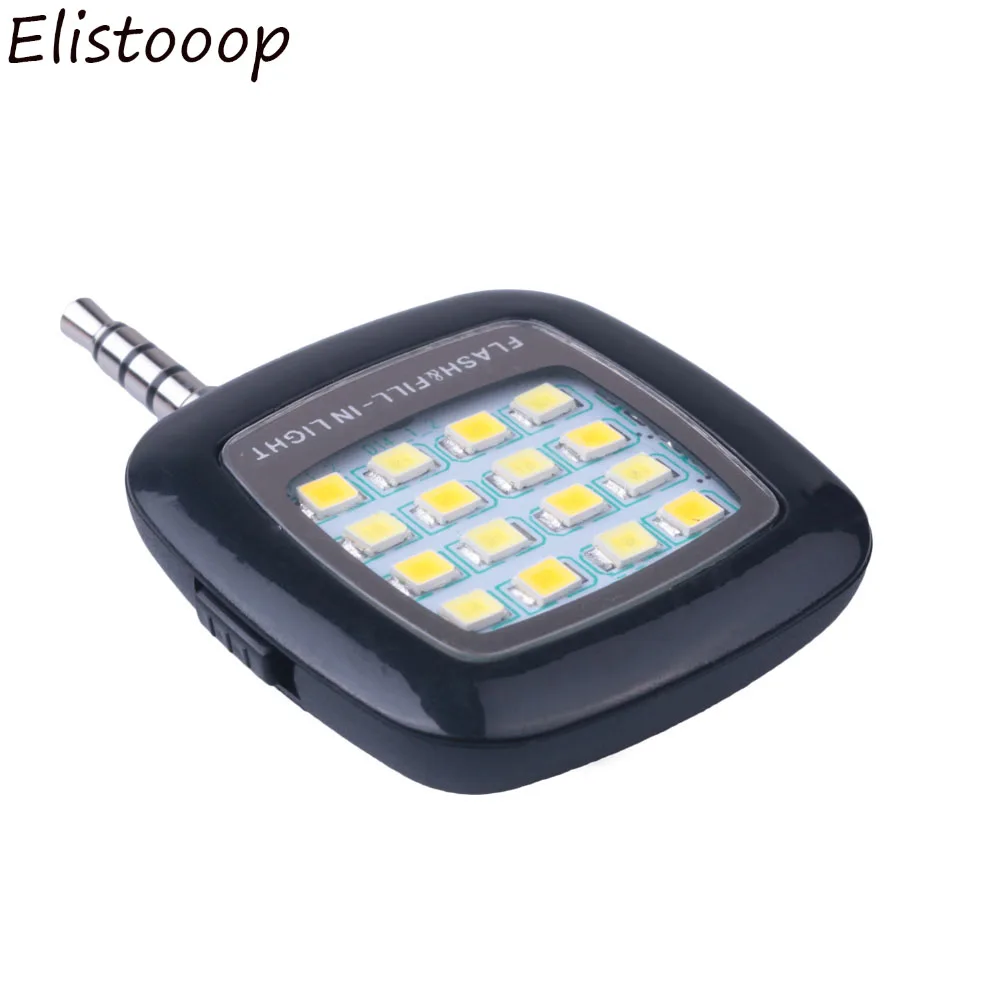 Фонарик с 16 светодиодами лампа для селфи освещение смартфона iPhone Samsung Huawei