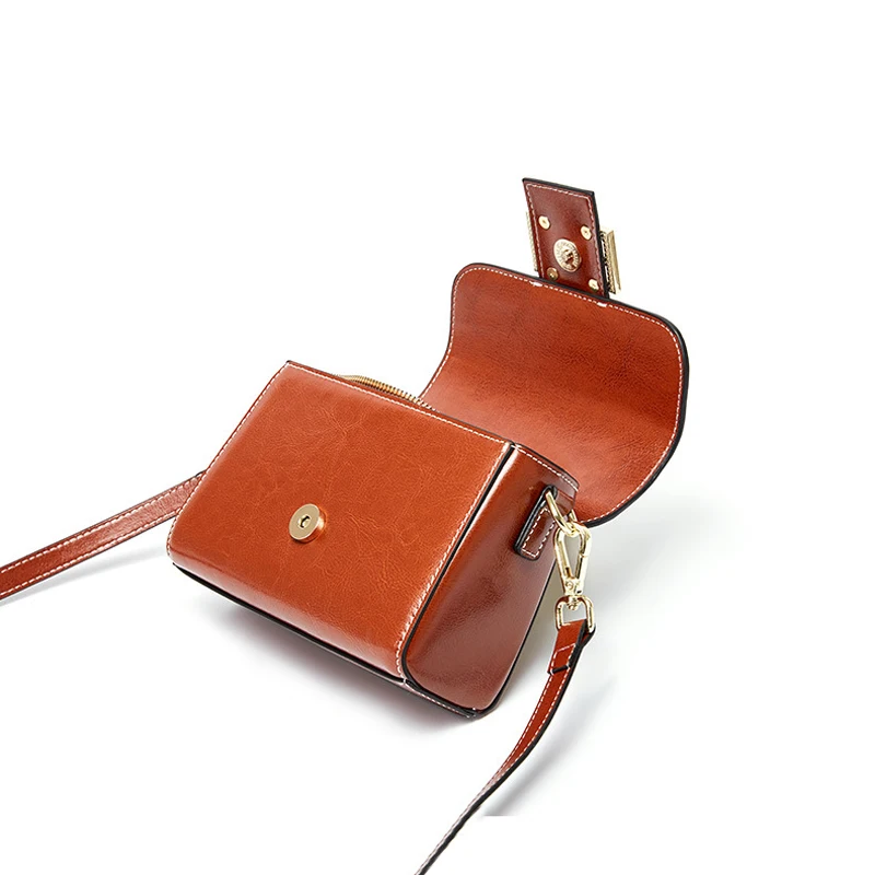 Маленькие дамские сумки через плечо из натуральной кожи повседневные