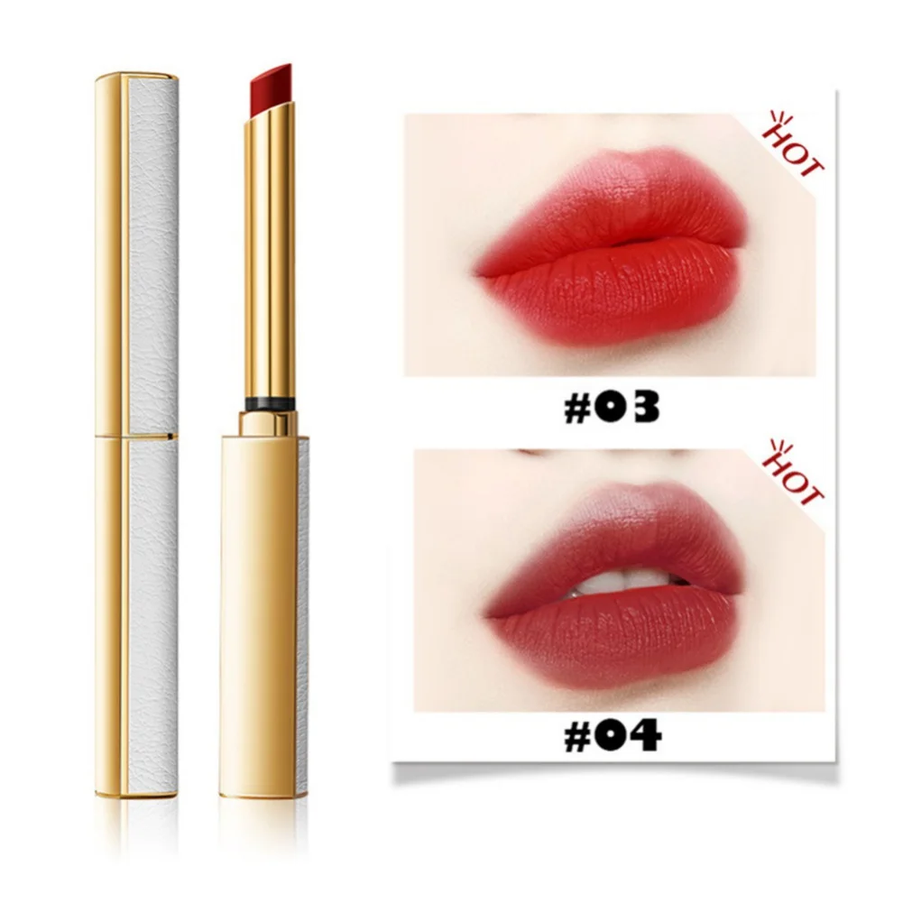 

3 Colors Long-Lasting Lipstick Matte Small Tube Lip Gloss Lip Glaze Long Lasting Makeup Cosmetics Brown Water Proof Lip Gloss