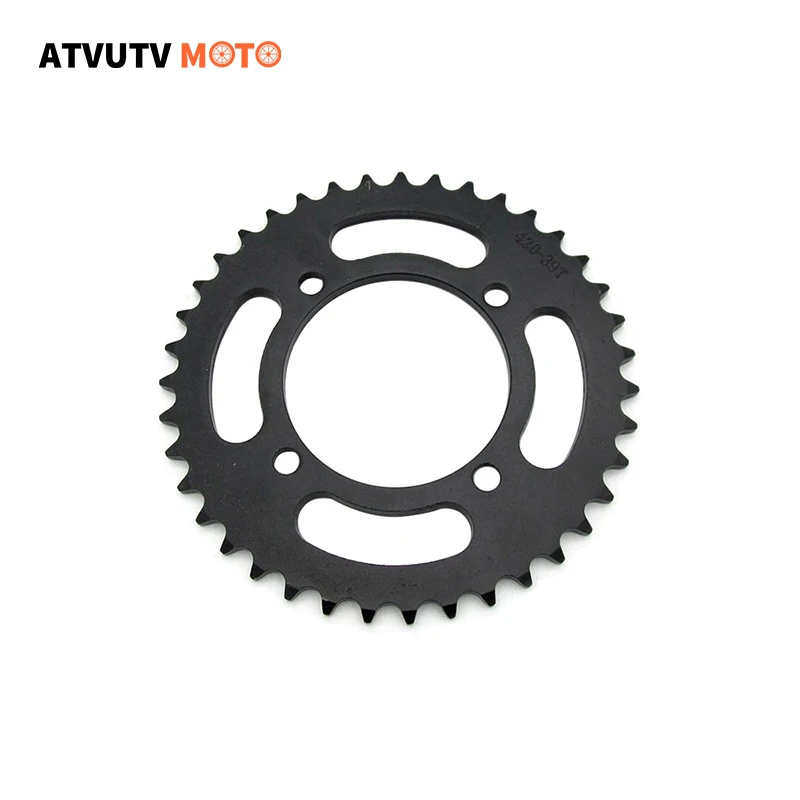 

Цепи 420 дюйма, 76 мм, 39 т, цепь заднего колеса мотоцикла, Звездочка для внедорожника 110cc, 125cc, 140cc