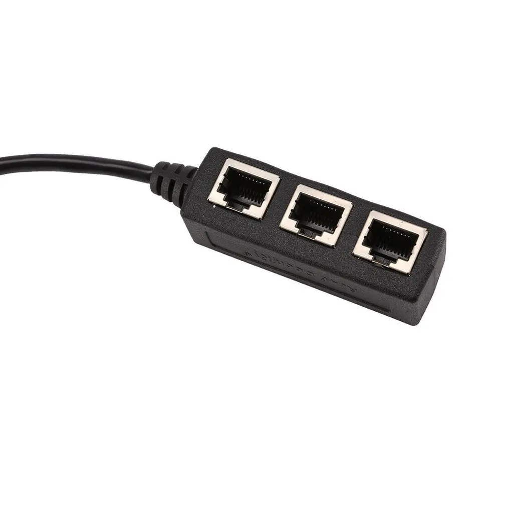 Профессиональный Длинный сетевой кабель RJ45 от 1 до 3 Ethernet LAN сплиттер расширитель