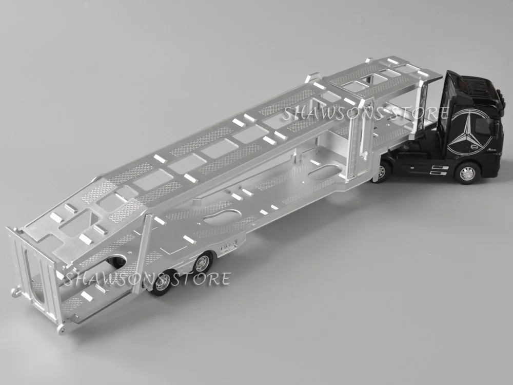 Модель литая автомобиля в масштабе 1:50 трактор Actros 40 см автовоз миниатюрная