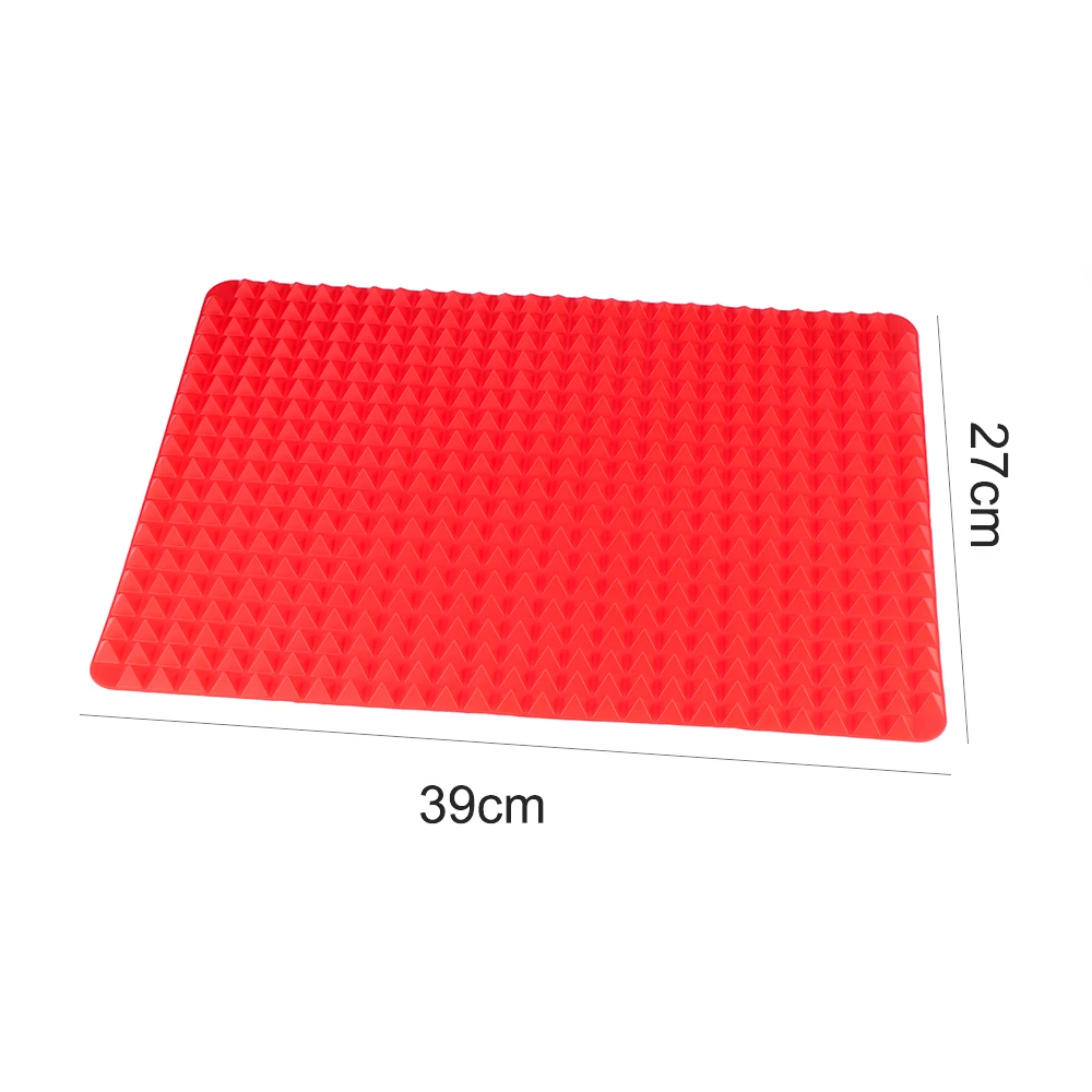 

39x28cm BBQ Pyramid Pan Bakeware Nonstick Silicone Baking Mats Pad Moulds Microwave Oven Baking Tray Sheet Kitchen Baking Tools