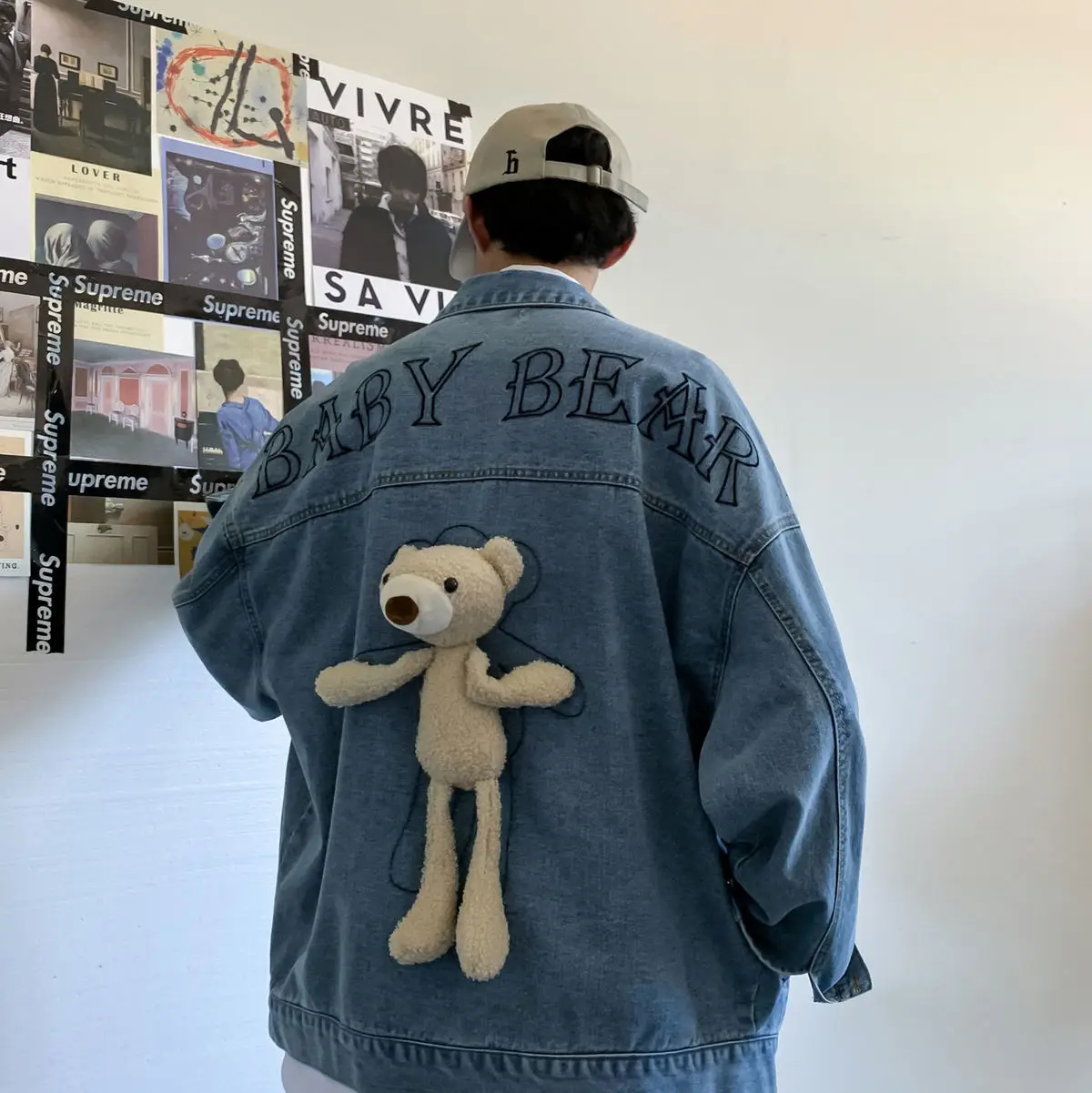 Мужская джинсовая куртка Privathinker повседневная оверсайз в стиле хип хоп с