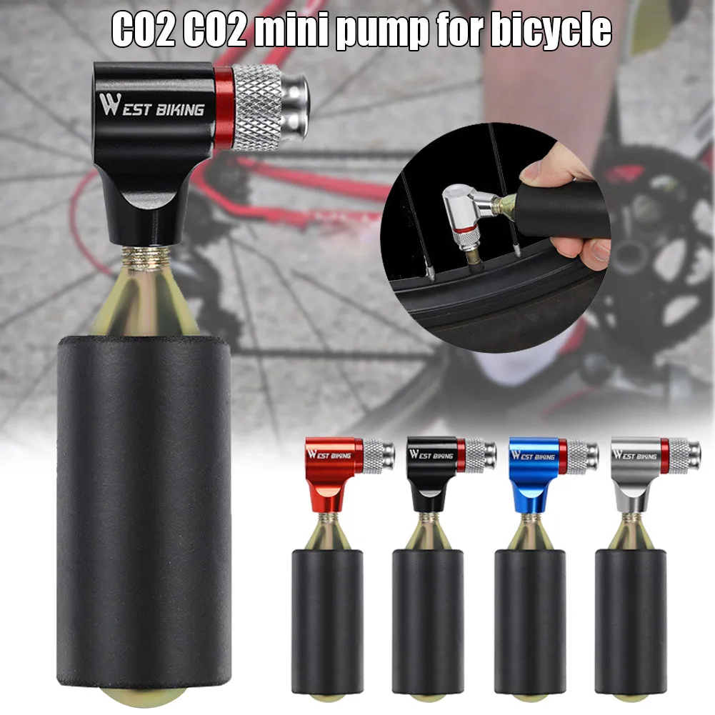 

Bike Tool CO2 Inflator Quick Easy Presta Valve Compatible Bicycle Tire Pump for Mountain Bikes General US and French Valves