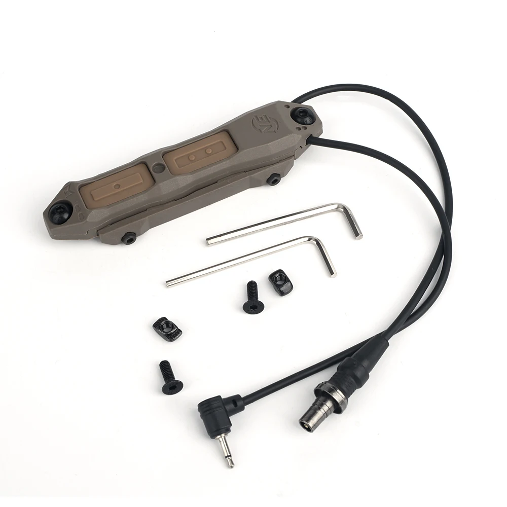 

Tactical Augmented Pressure Switch Airsoft Dual Switch For PEQ15 DBAL Laser Sight Surefir M300 M600 Weapon Flashlight 2.5mm