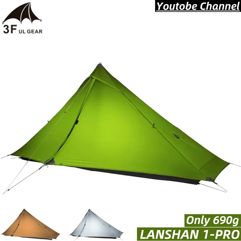 3F UL GEAR Lanshan 1 Pro палатка для походов на открытом воздухе человек Ультралегкая