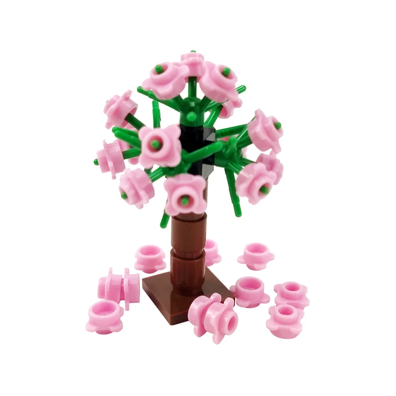 

Creator City Pond Street View Bench Trees Potted Flower Plant Tree Kids Toys Xmas Gifts Assemble Compatible City Building Blocks