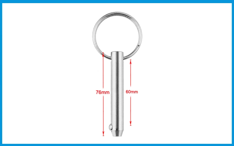 2 шт. 8*76 мм BSET MATEL штифт для быстроразъемного шарика лодок Бимини Верхняя палуба