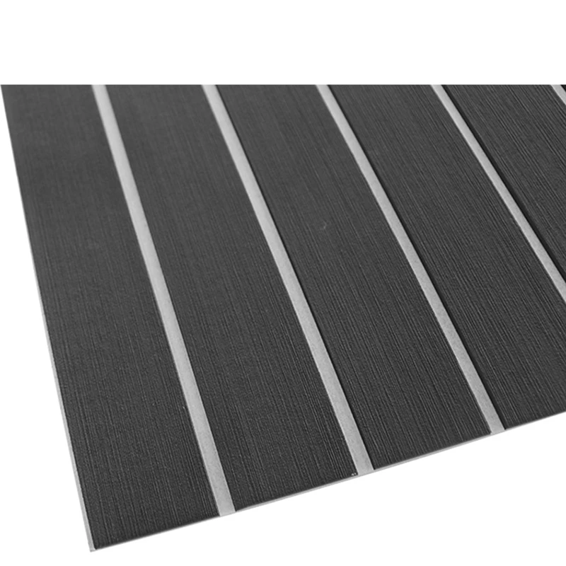 

Foam Teak Decking EVA Foam Marine Flooring Faux Boat Decking Sheet Accessories Marine 45X240CM Gray
