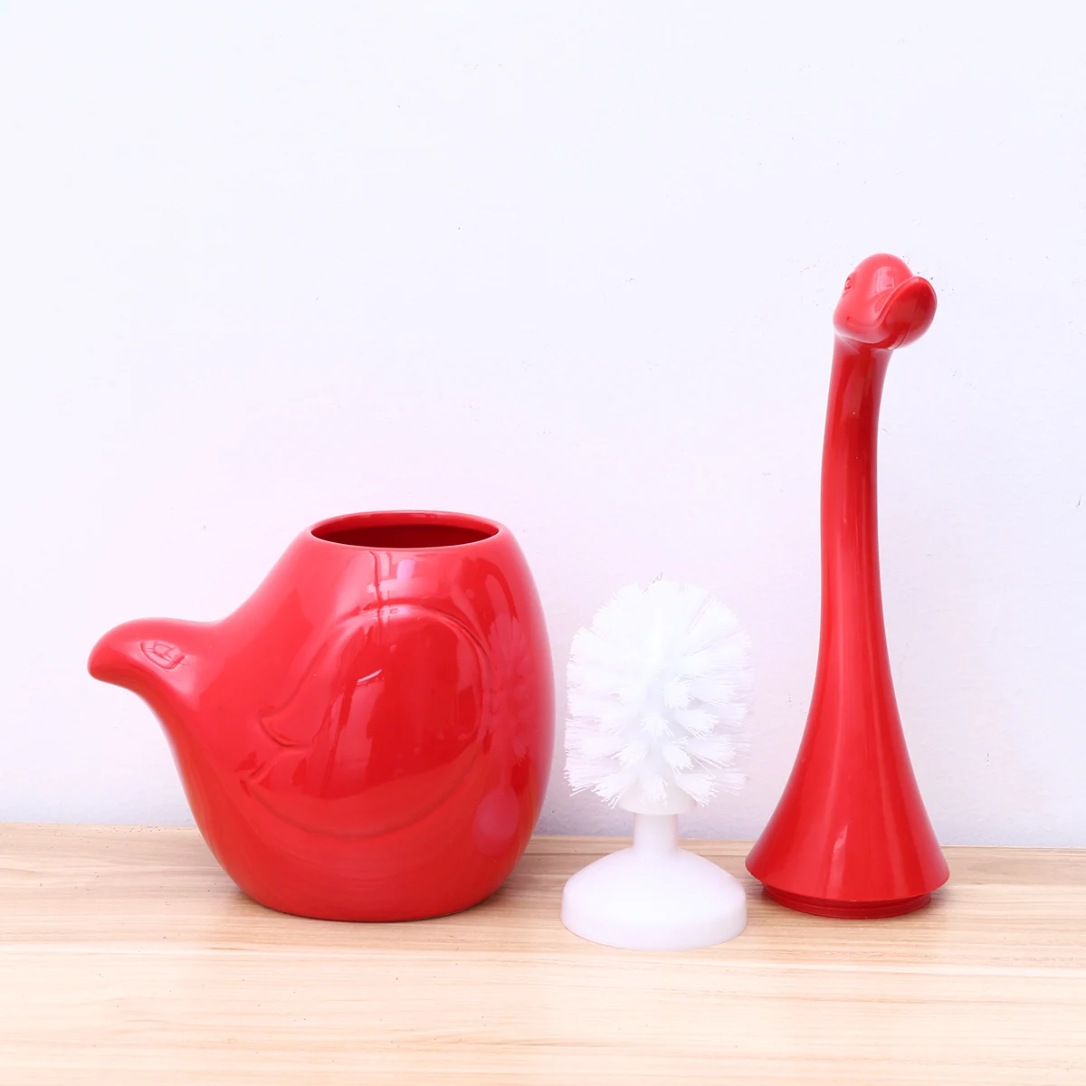 Набор туалетных щеток компактный современный мультяшный дизайн лебедя набор