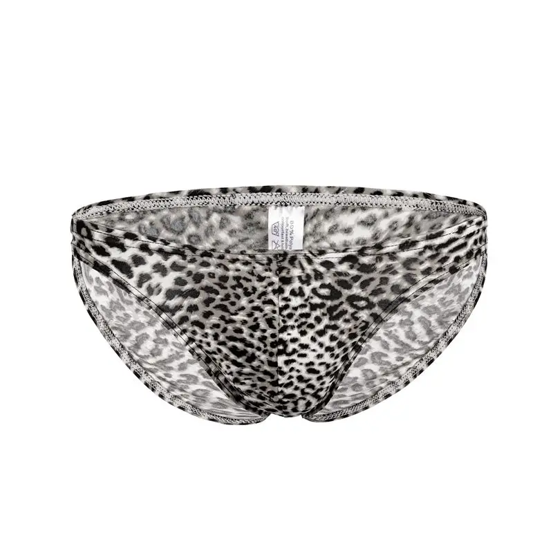 Мужские трусы с низкой посадкой мягкие леопардовым принтом сексуальное нижнее